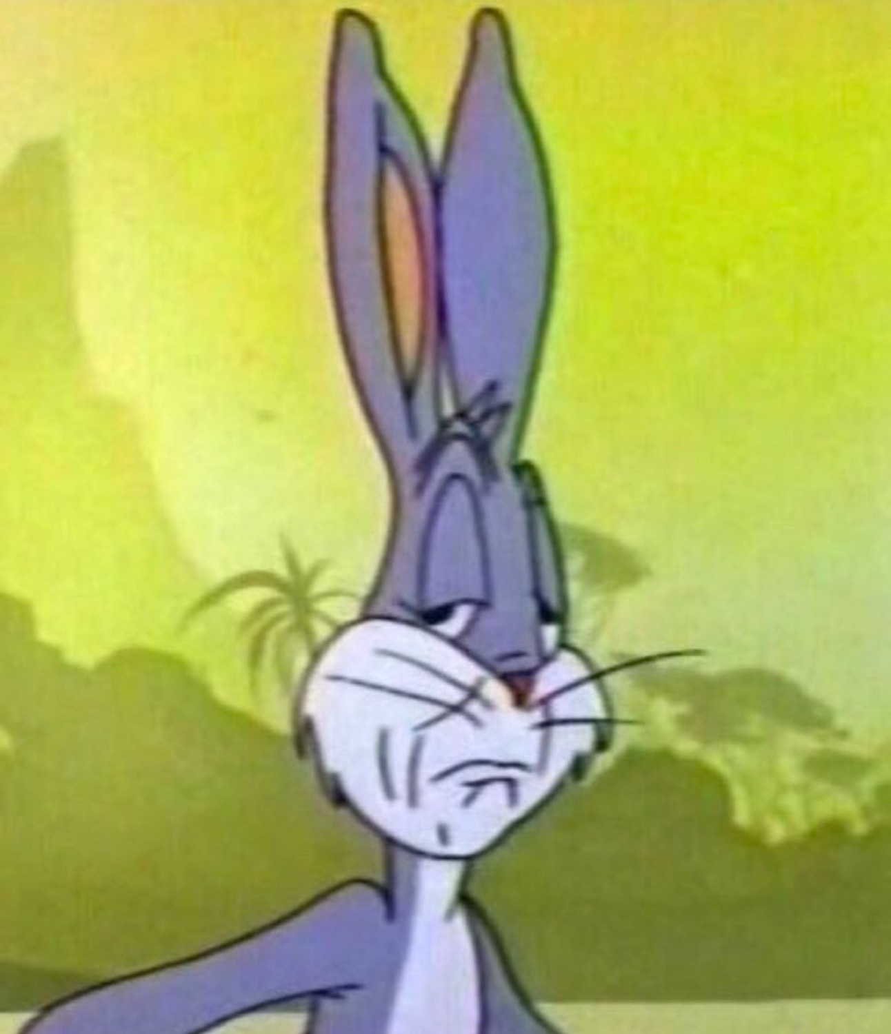 Bugs Bunny with a smug, self-satisfied smirk and crossed arms
