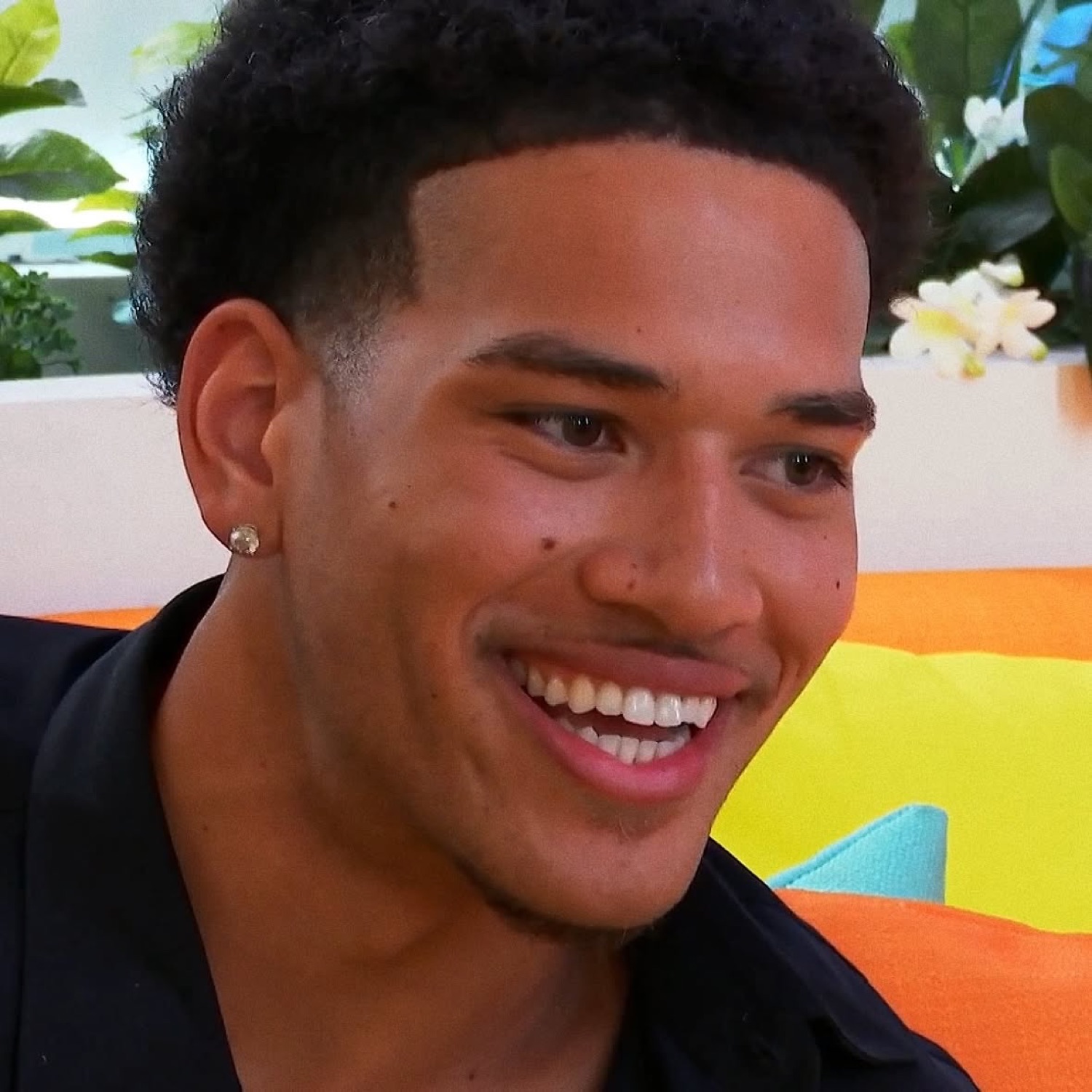 Love Island USA's Corbin smiling warmly
