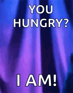 Cookie Monster popping up, "You hungry? I am!"
