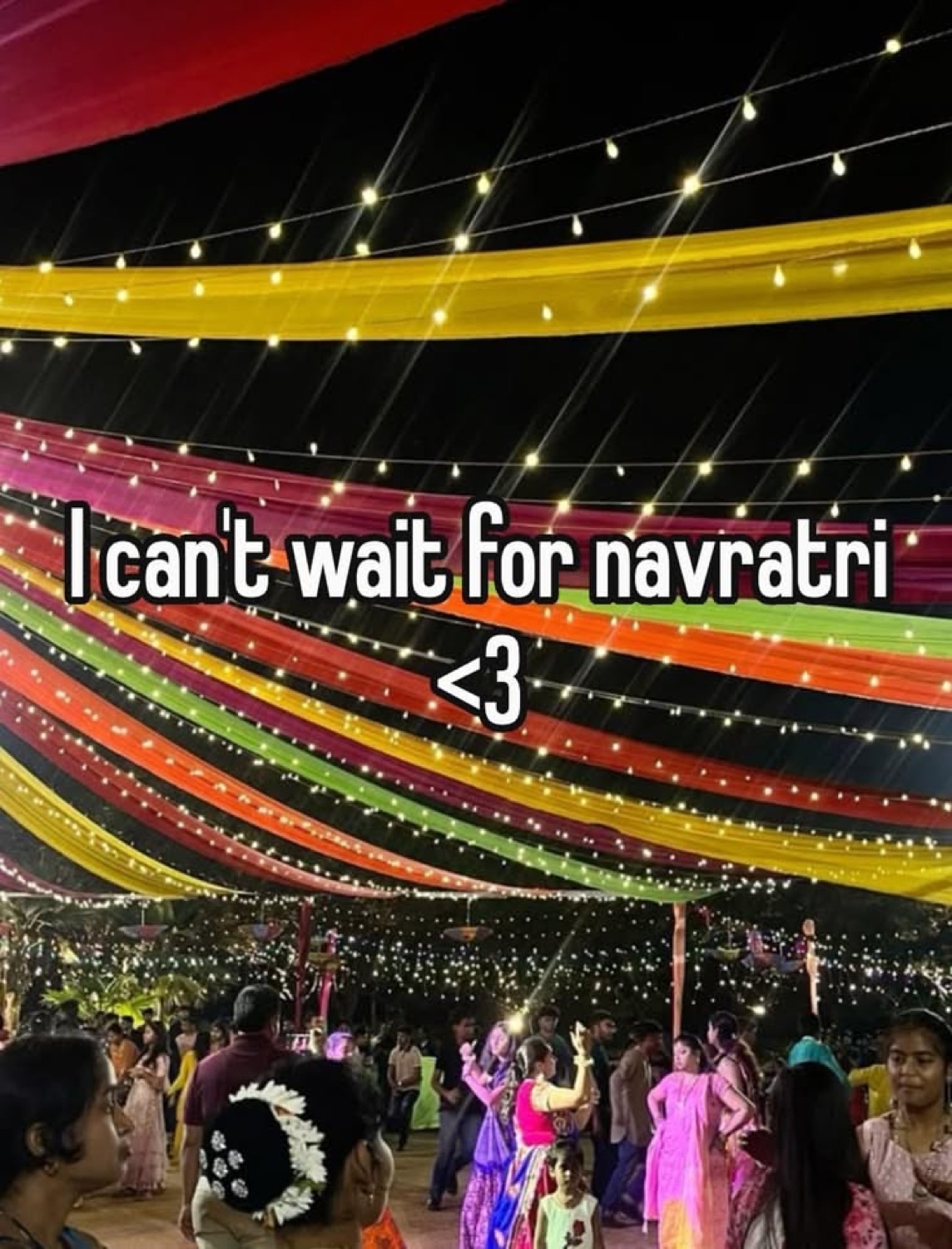 Garba night under string lights: 'I can't wait for navratri <3'