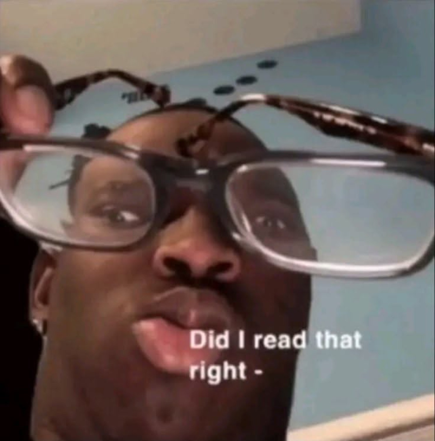 Man squinting at his phone: 'Did I read that right -'