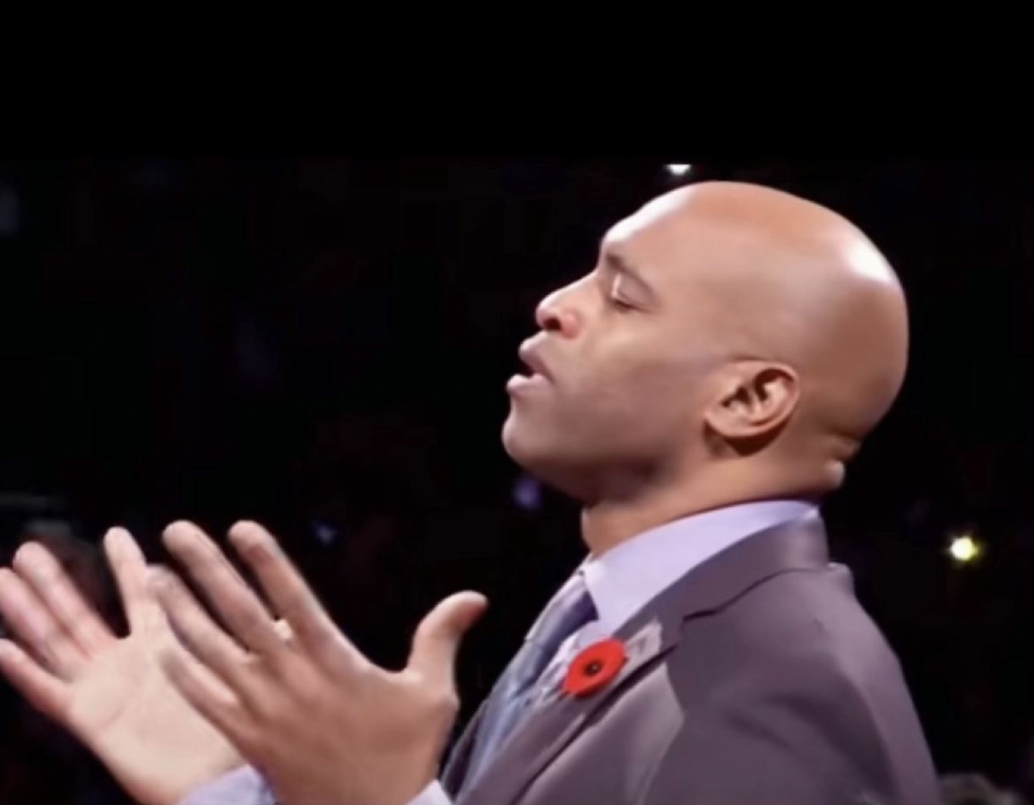 Vince Carter waving his arms in an 'it's over' gesture