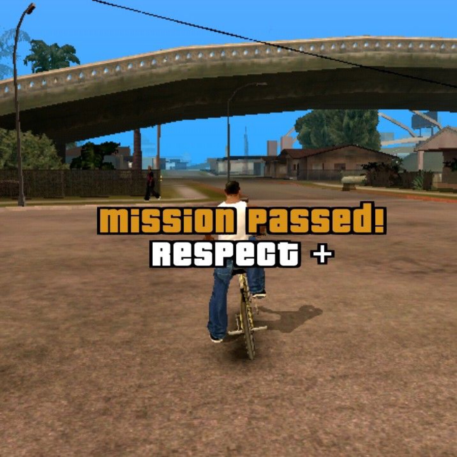 GTA San Andreas biker: 'mission passed! RESPECT +'
