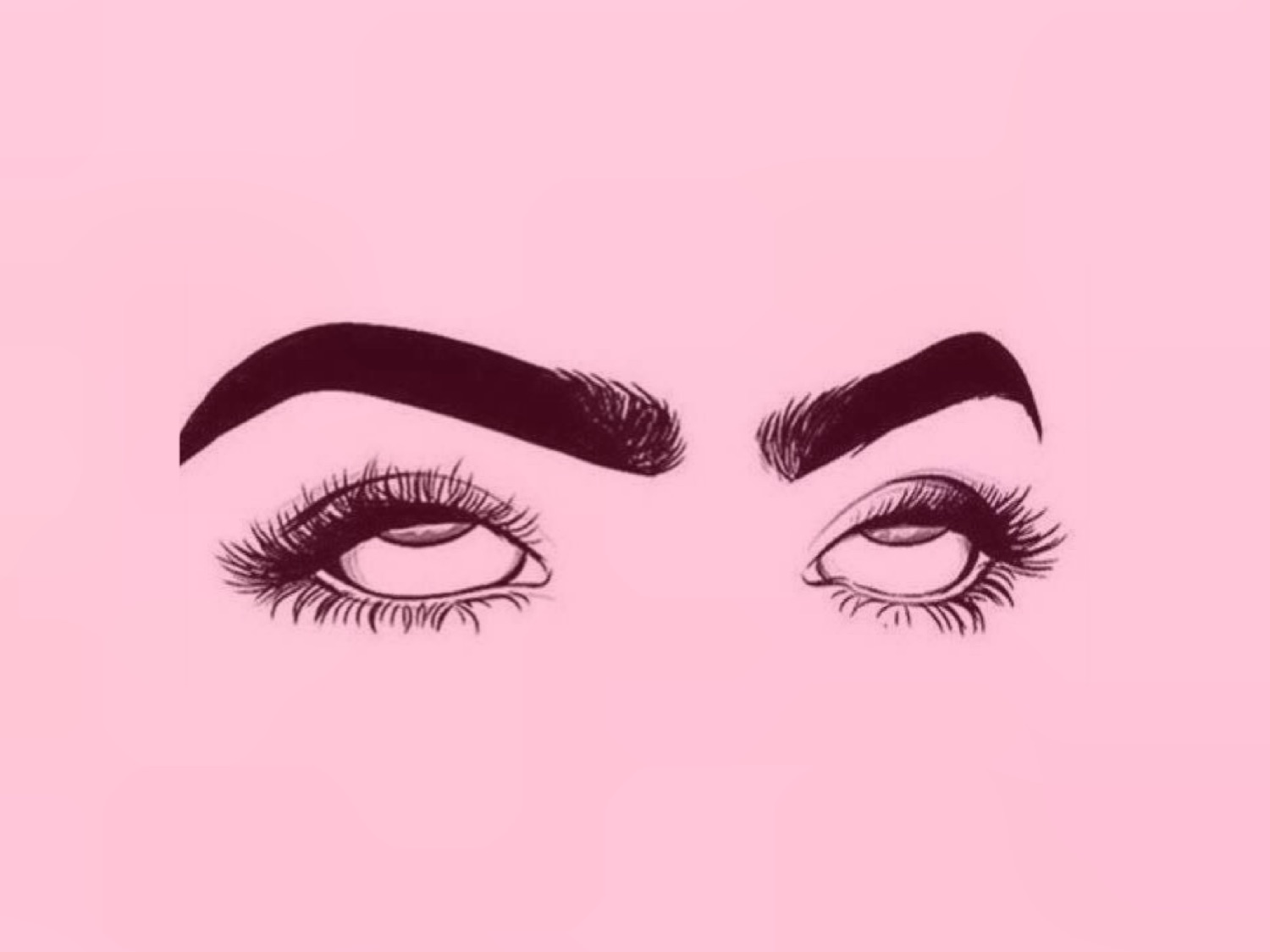 Illustrated eyes glancing sideways with a flat, unimpressed side-eye