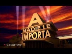 Mock 20th Century Fox logo reworded to read 'A NADIE LE IMPORTA'