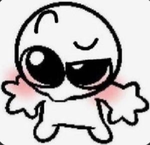 Pixel blob winking and blushing