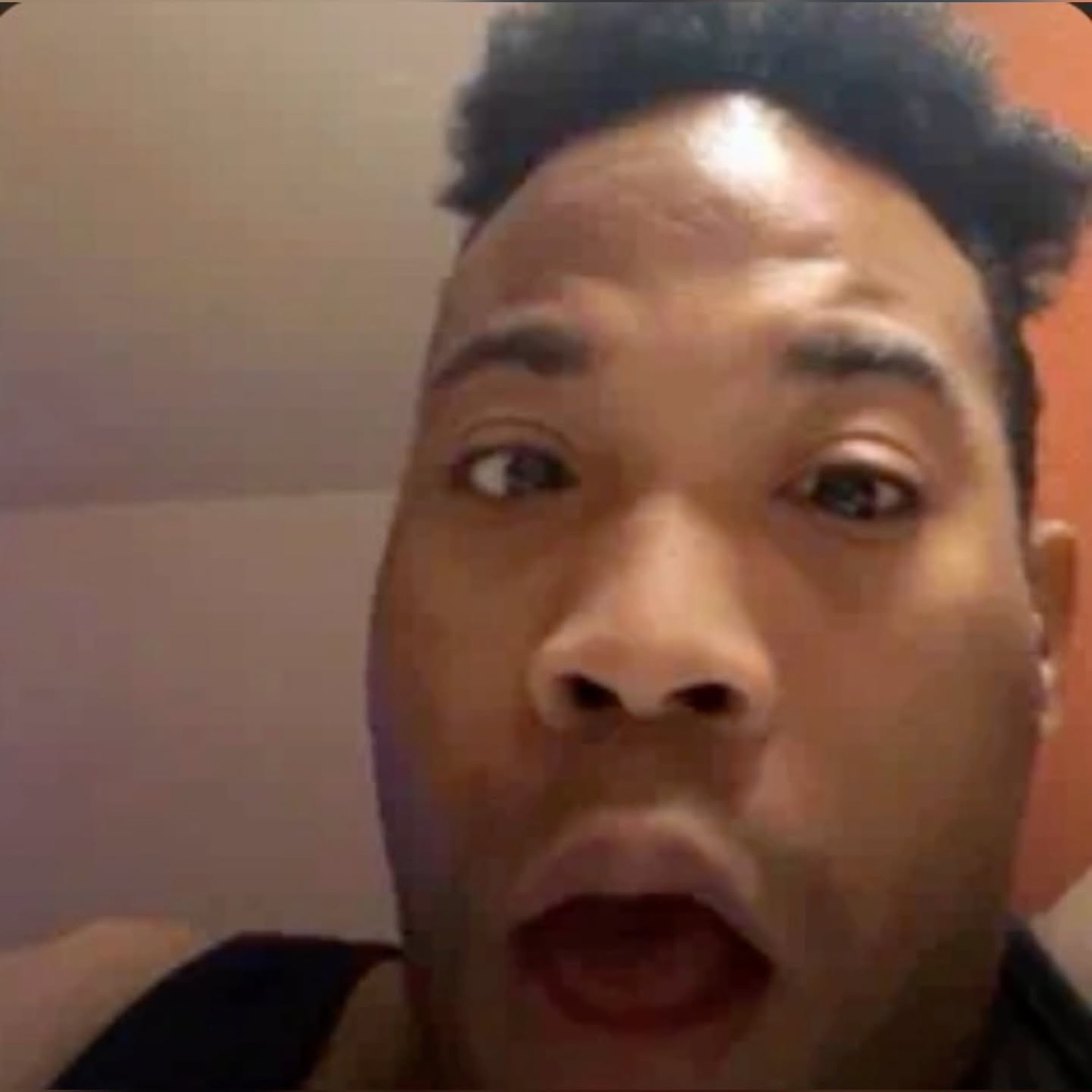Man in a selfie with a stunned, slack-jawed look of disbelief