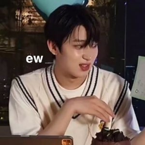 Korean guy recoiling with a disgusted expression captioned 'ew'