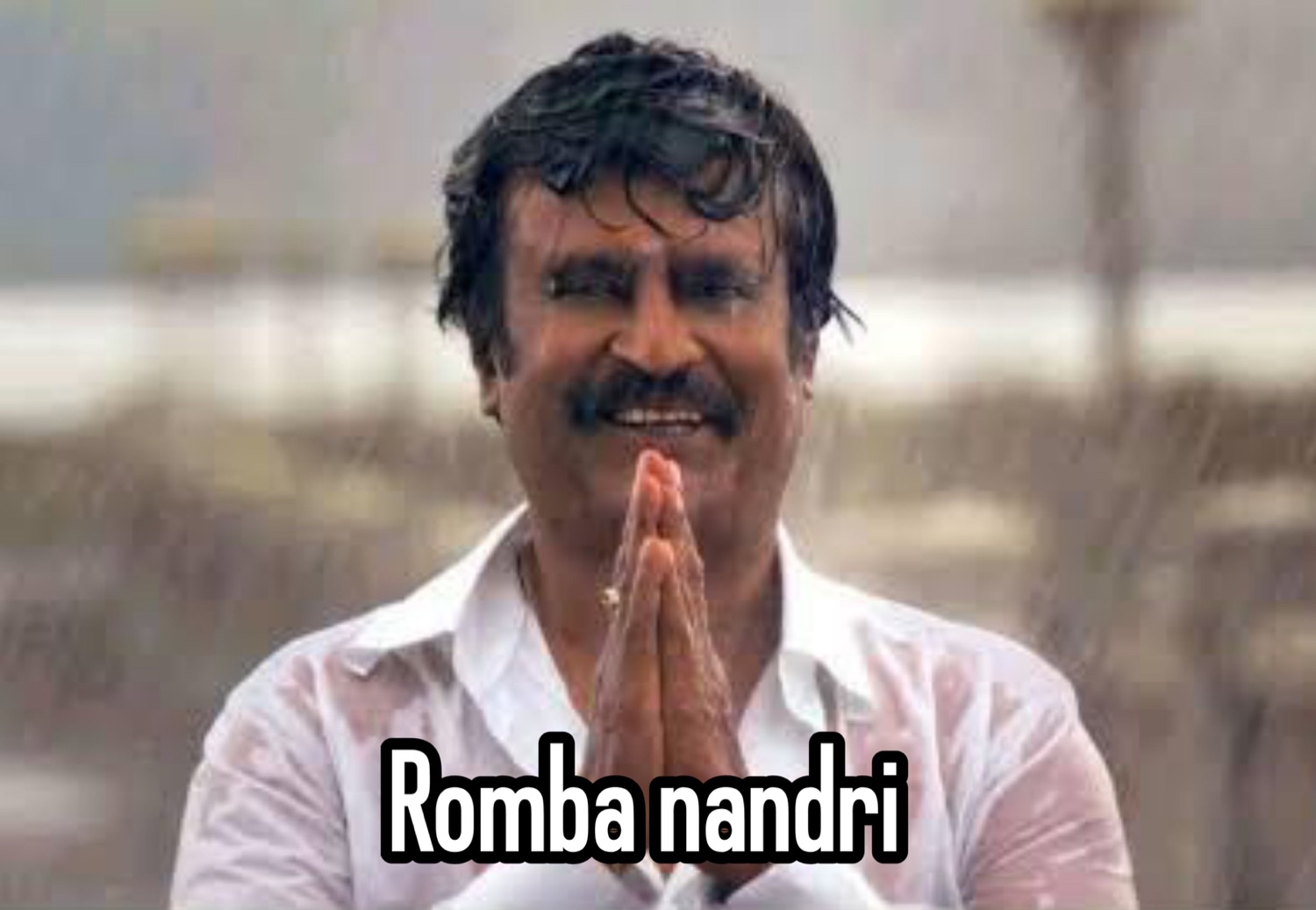 Rajinikanth with folded hands: 'Romba nandri' (thank you so much)