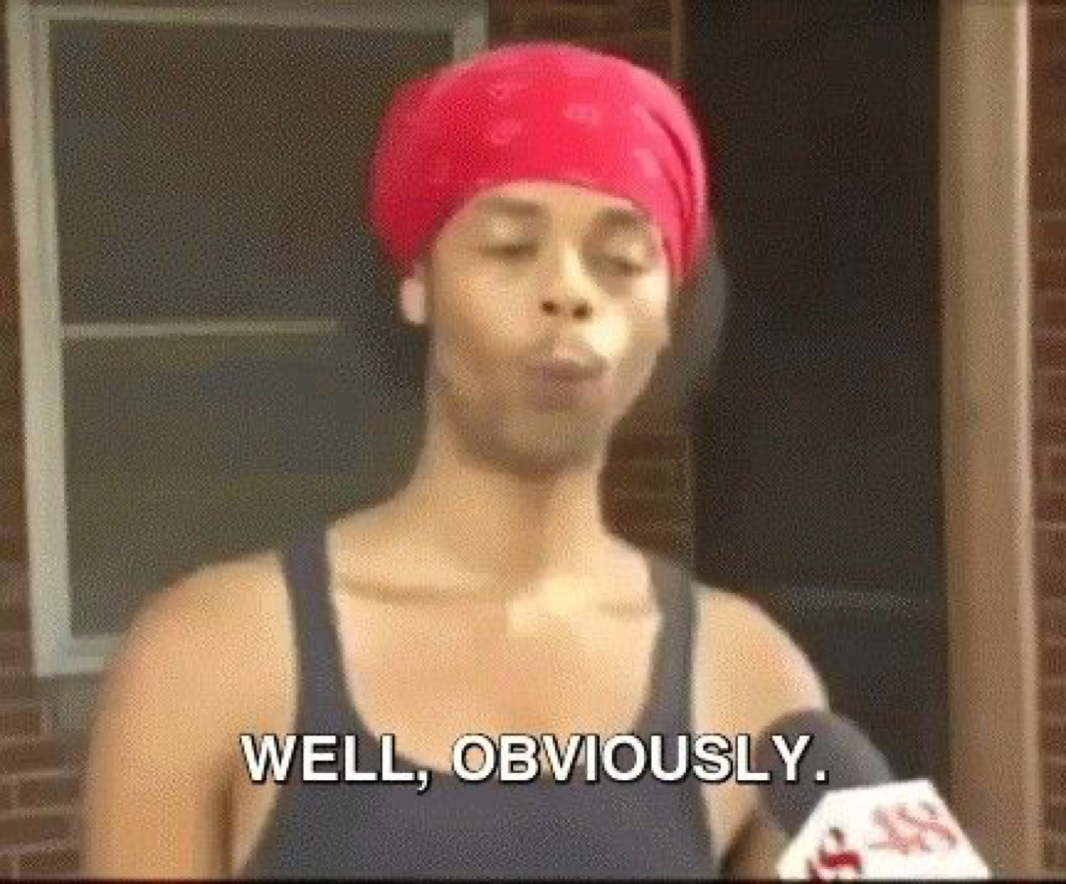 Antoine Dodson in a red bandana on the news: 'WELL, OBVIOUSLY.'