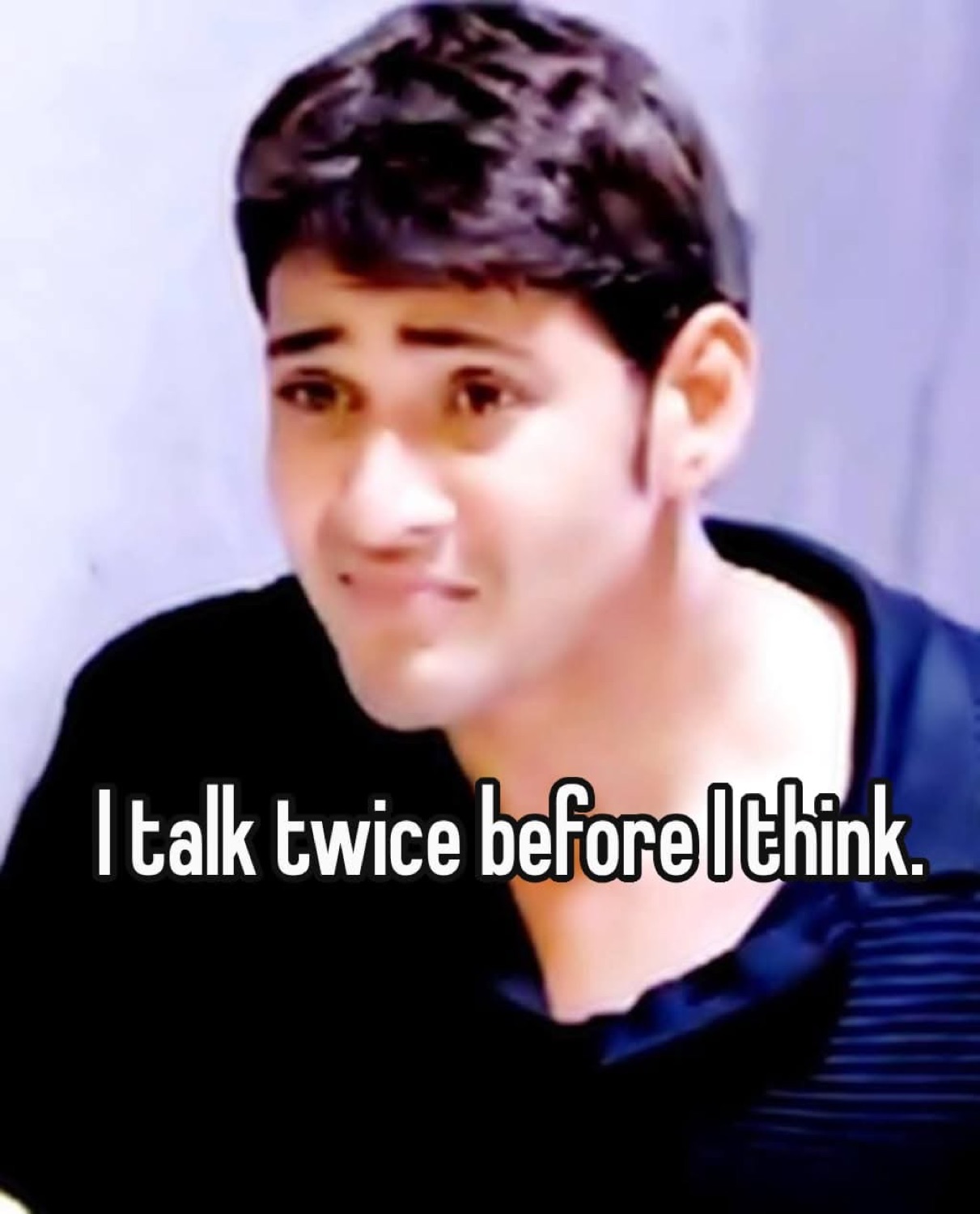 Mahesh Babu wincing: 'I talk twice before I think.'
