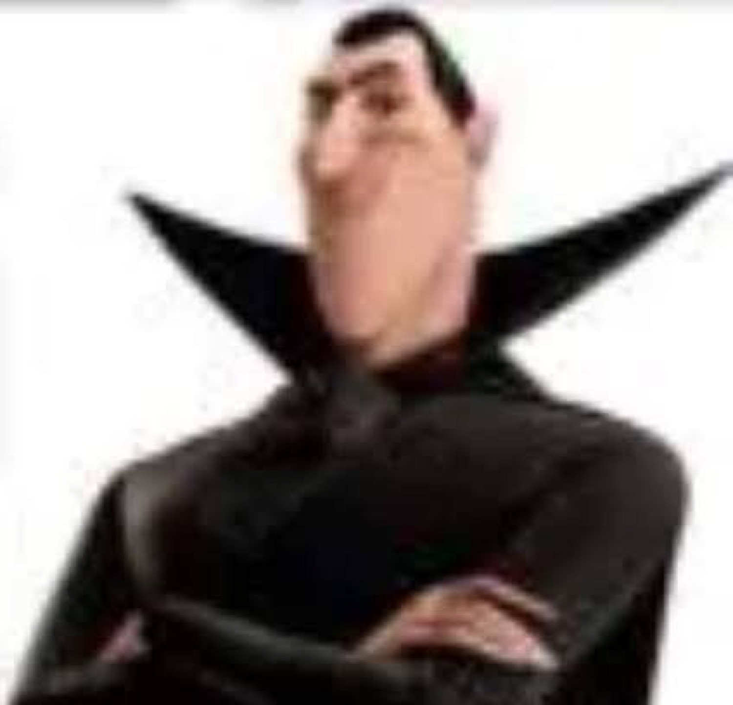 Hotel Transylvania Dracula with crossed arms and a smug face