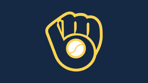 Brewers ball-in-glove logo with "Brewwwwerrrs!!!" spelling out