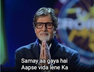 Amitabh Bachchan with folded hands on KBC: 'Samay aa gaya hai Aapse vida lene Ka'