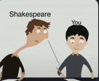 Shakespeare you writing 