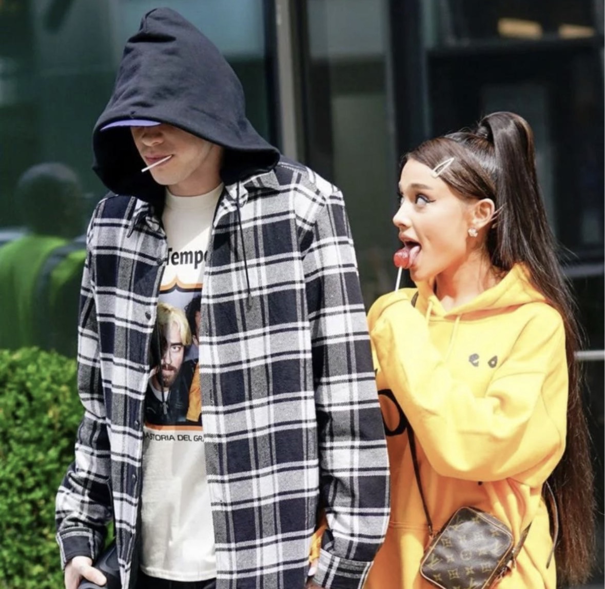 Ariana licking lollipop Pete 
