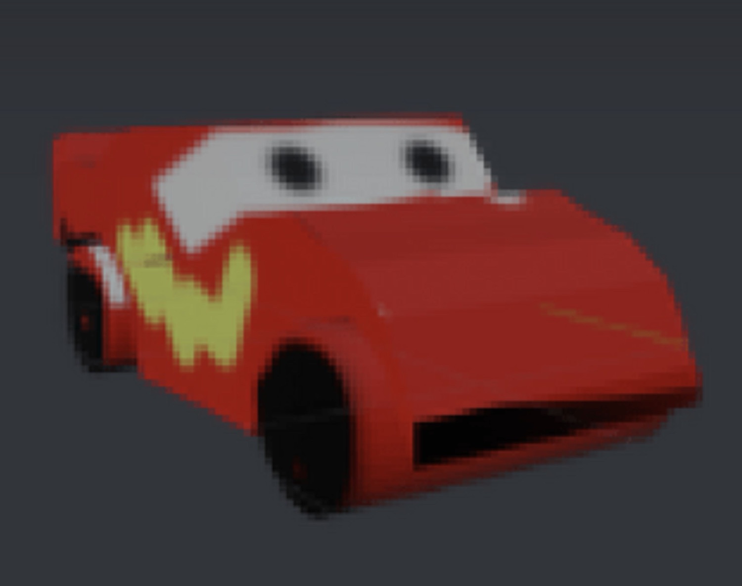 Low-poly 3D McQueen