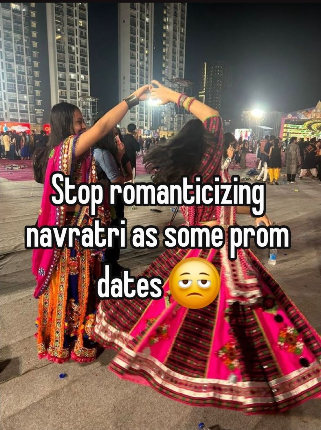 Women dancing garba: 'Stop romanticizing navratri as some prom dates 😒'