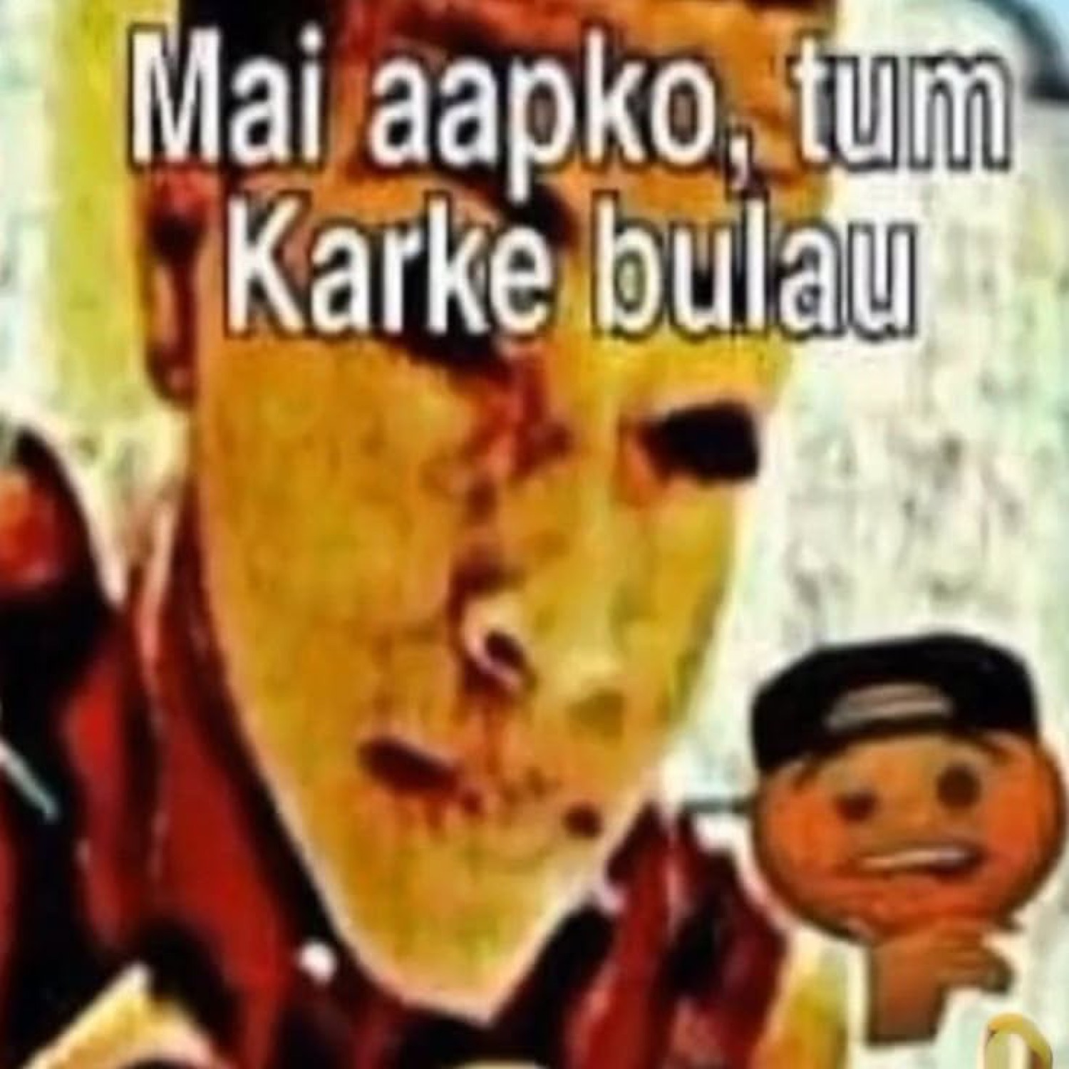 Blurry face next to a shy emoji: 'Mai aapko, tum Karke bulau' (can I call you by your first name?)