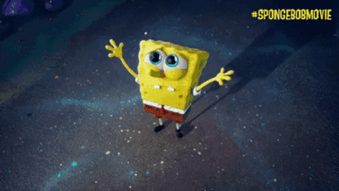 SpongeBob floating in space screaming "Why???"