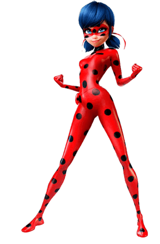 Ladybug from Miraculous striking a heroic pose