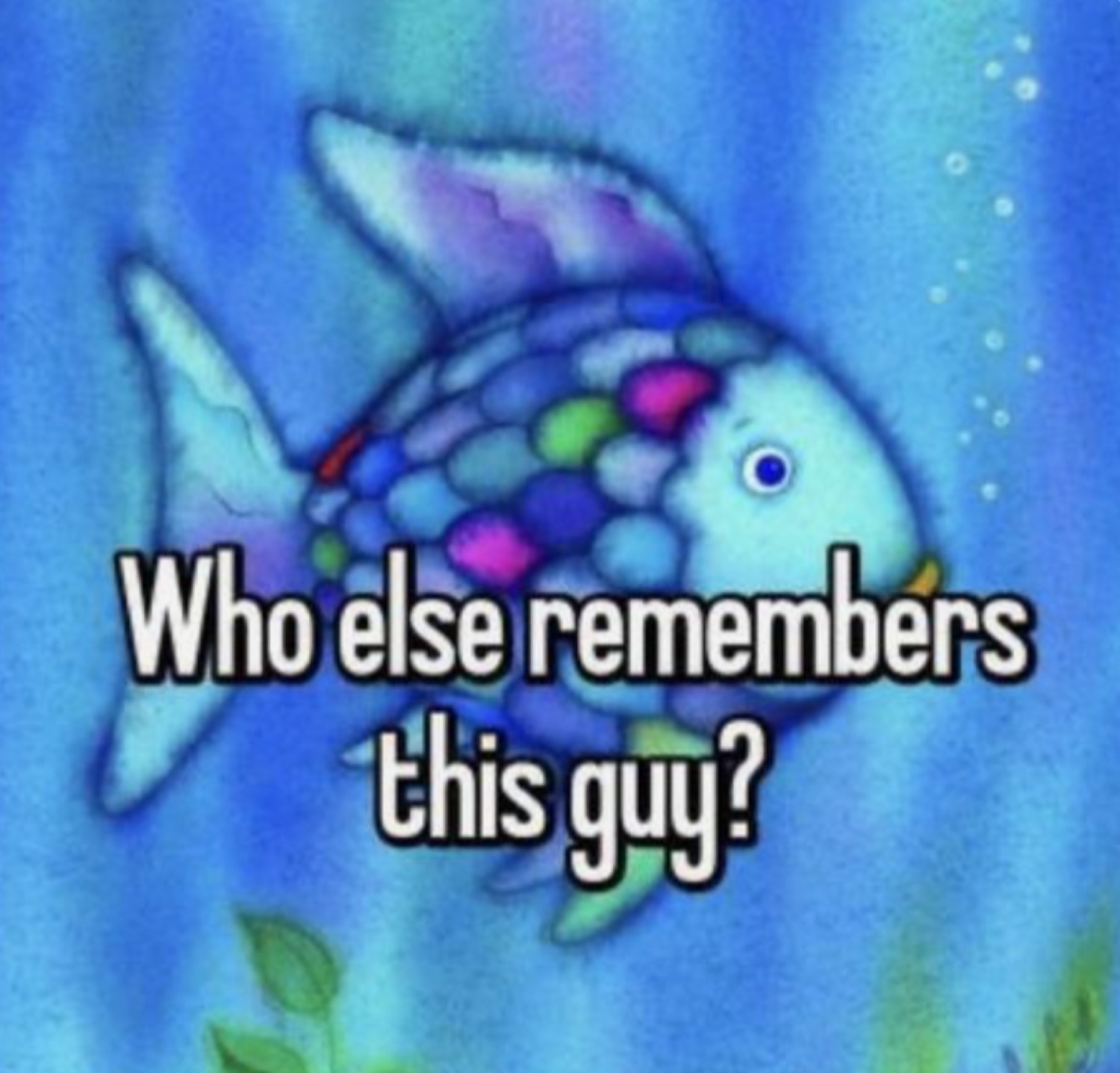 The Rainbow Fish: 'Who else remembers this guy?'