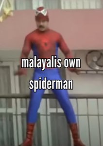 Man in a Spider-Man suit: 'malayalis own spiderman'