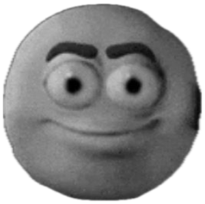 Grinning 3D emoji raising its hands captioned 'ABSOLUTE RAGEBAIT' sticker