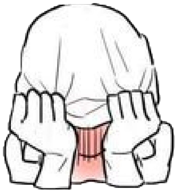 Simple drawing of a figure covering its face and sobbing into both hands sticker