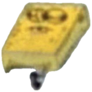 SpongeBob lying face down and flattened on the seafloor, fully defeated sticker