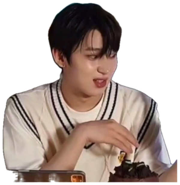 Korean guy recoiling with a disgusted expression captioned 'ew' sticker