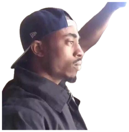 Young man in a backwards cap gazing sideways out of a window with a deeply contemplative look sticker