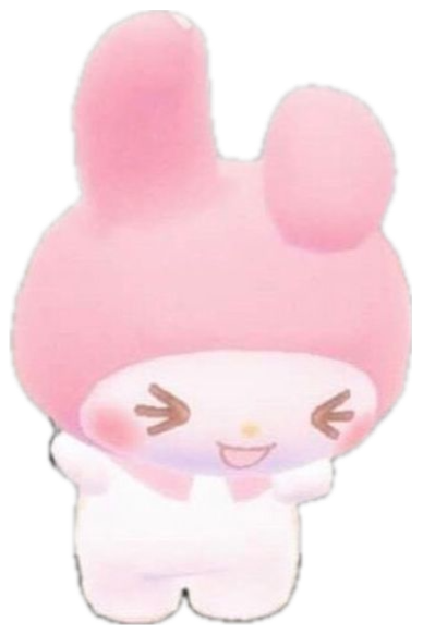My Melody cheering in front of a sunny front door: 'TODAYS GOING TO BE A PRODUCTIVE DAY!!' sticker