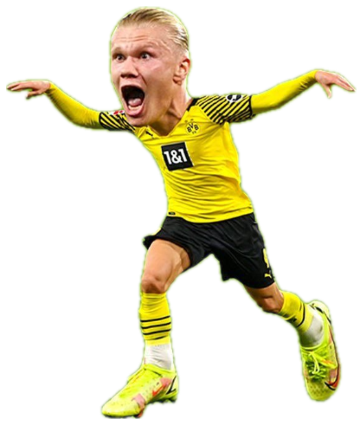 Tiny big-headed soccer player screaming and sprinting across the pitch in celebration sticker