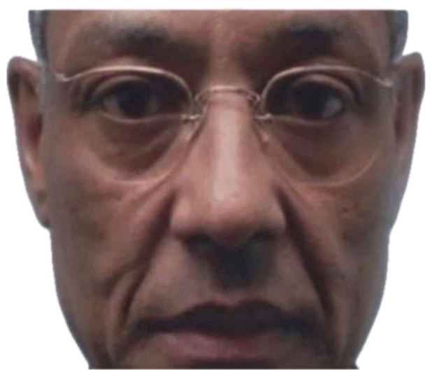 Gus Fring staring dead-eyed into the camera captioned 'i saw what you deleted' sticker