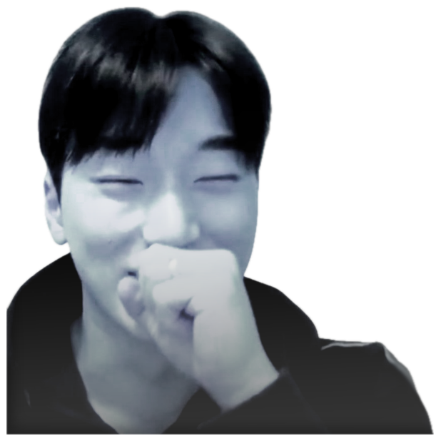 Person covering their mouth mid-laugh with a crying emoji and the word 'Son' beside them sticker