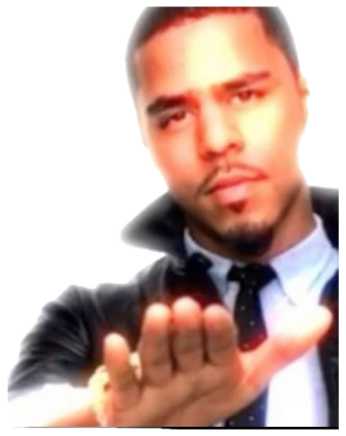 Man in a suit reaching toward camera with a flirty expression captioned 'can I get a kiss?' sticker