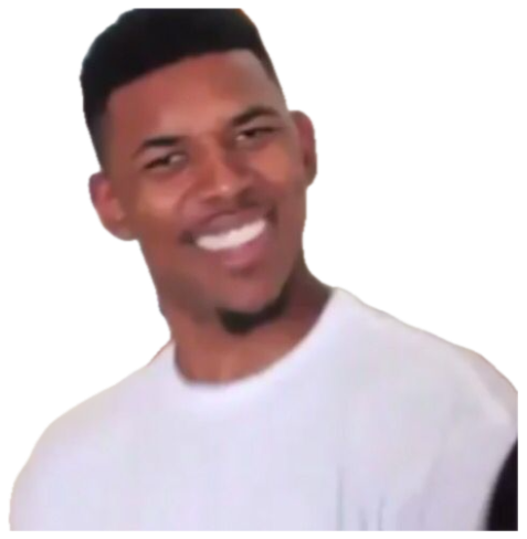 Nick Young smiling with floating question marks around his head, totally puzzled sticker
