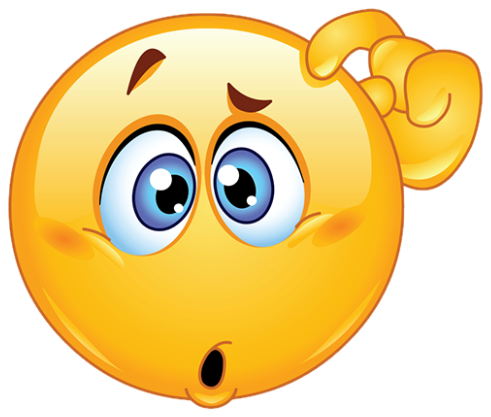 Yellow emoji scratching its head with a baffled open-mouthed look sticker