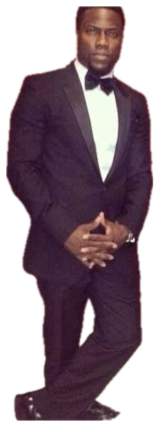 Man in a tuxedo standing casually with 'like i guess bro' written next to him sticker
