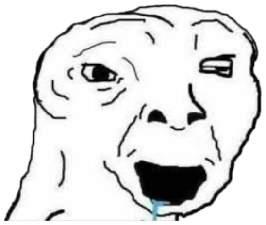 'The joke / You' meme with an arrow flying over a troll face, the joke completely missed sticker