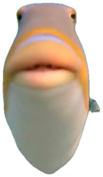 Triggerfish staring flatly into the camera underwater, captioned 'good talk' sticker