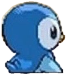 Piplup turns away in a Pokemon game dialogue box reading 'PIPLUP forgot' sticker