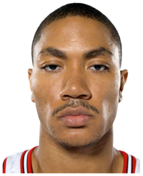 Basketball player staring straight ahead with a flat, deadpan expression sticker