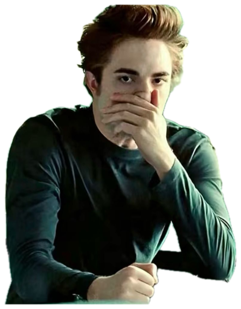 Pale young man in a lab covering his mouth with his hand, looking wide-eyed and stunned sticker