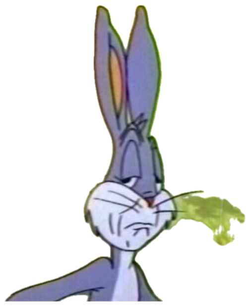 Bugs Bunny with a smug, self-satisfied smirk and crossed arms sticker