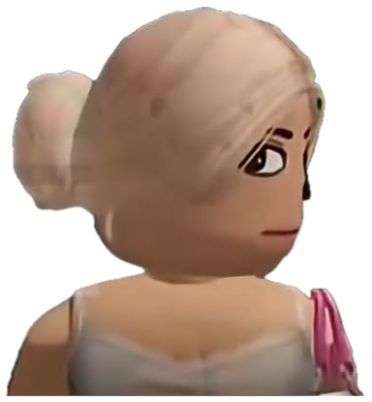 3D animated girl throwing a skeptical, judgmental side-eye over her shoulder sticker