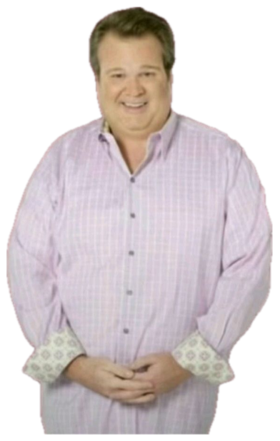 Smiling man on a sparkly pink hearts background captioned 'I'm in heat.' sticker
