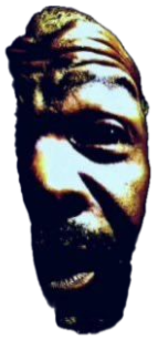 Half-lit face emerging from shadow captioned 'Gon give me Sum tonight??' sticker