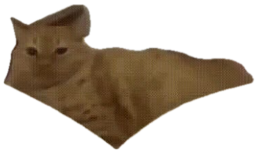 Orange cat lounging with a flat stare captioned 'yep, mhm, noting this down' sticker
